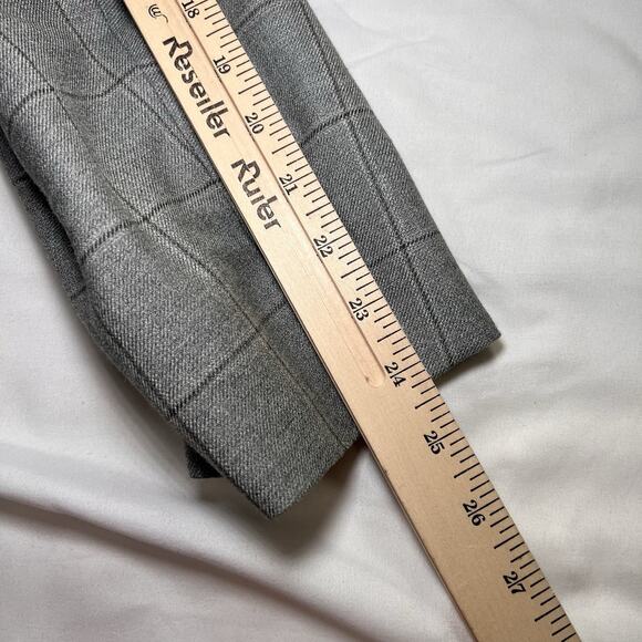 Lauren Ralph Lauren Blazer Mens Size 42R Gray Windowpane Silk Wool Sports Coat - Picture 16 of 16